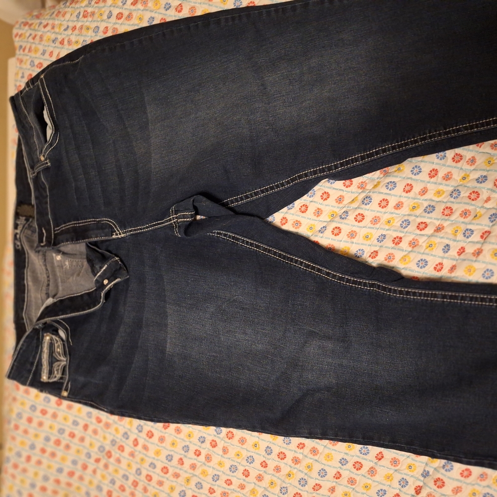 Dark Blue Denim Jeans